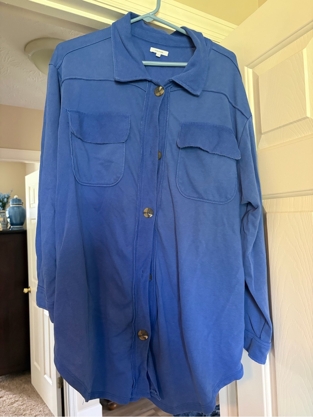 Maurices Royal Blue Utility Shirt Jacket